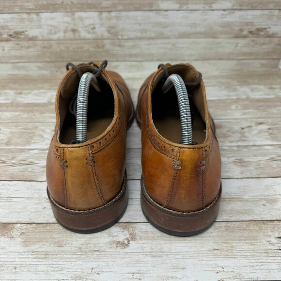 Cole Haan ZERØGRAND Brown Leather Cap Toe Oxford Dress Shoes Men's Size 11M - Picture 4 of 9